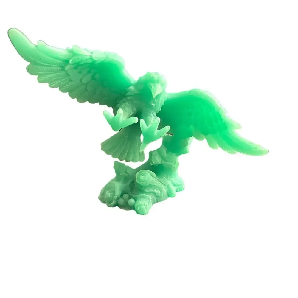 VTG USSR‎ Glowing Green Eagle Desk Statue Figurine